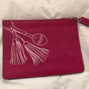 Fuschia-pink COACH Pouch/Clutch